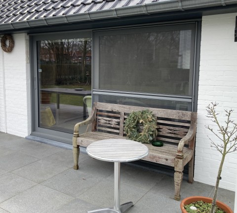 Alu schuifpui in renovatie